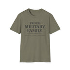 Proud Military Family Service Is A Family Commitment T-Shirt
