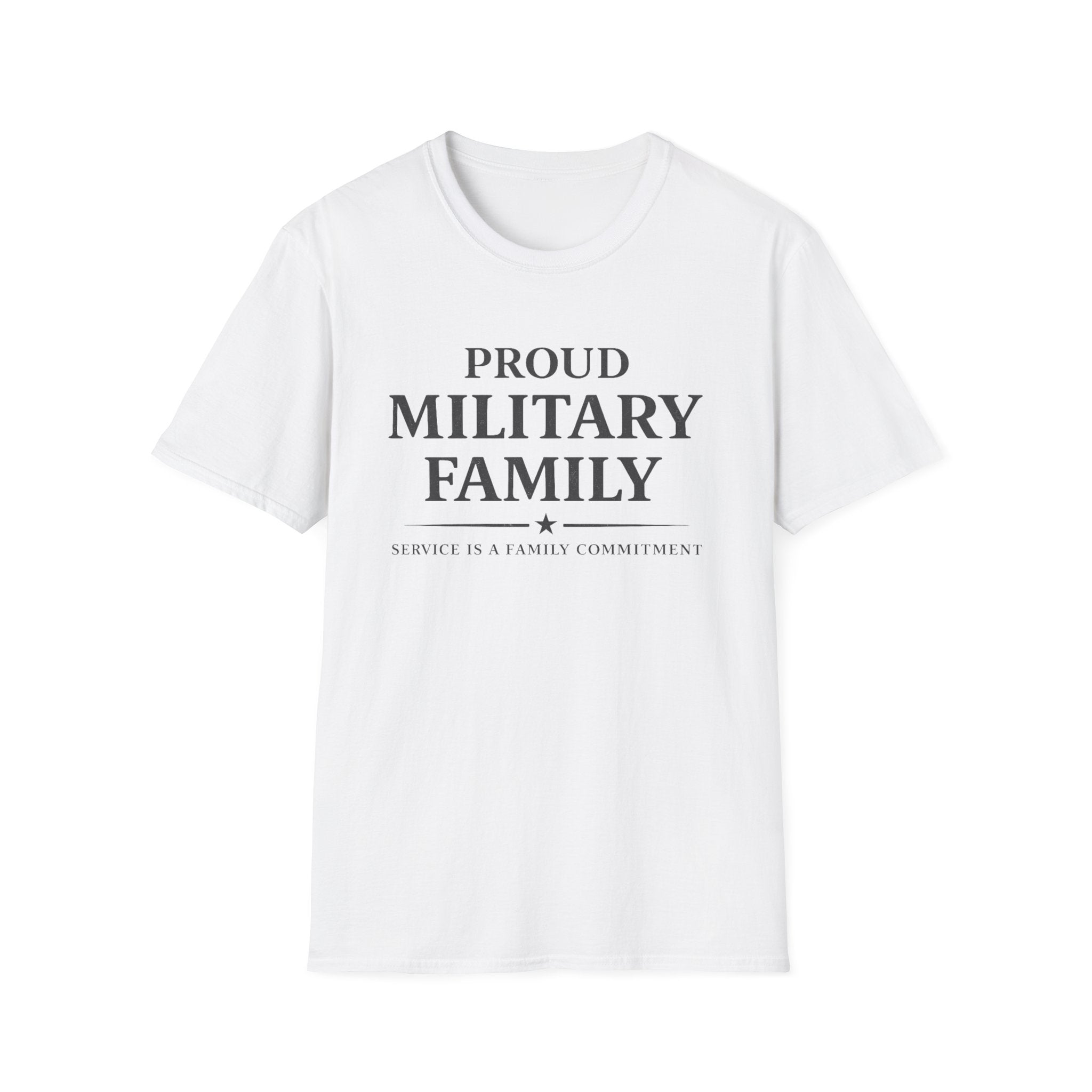 Proud Military Family Service Is A Family Commitment T-Shirt