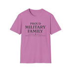 Proud Military Family Service Is A Family Commitment T-Shirt