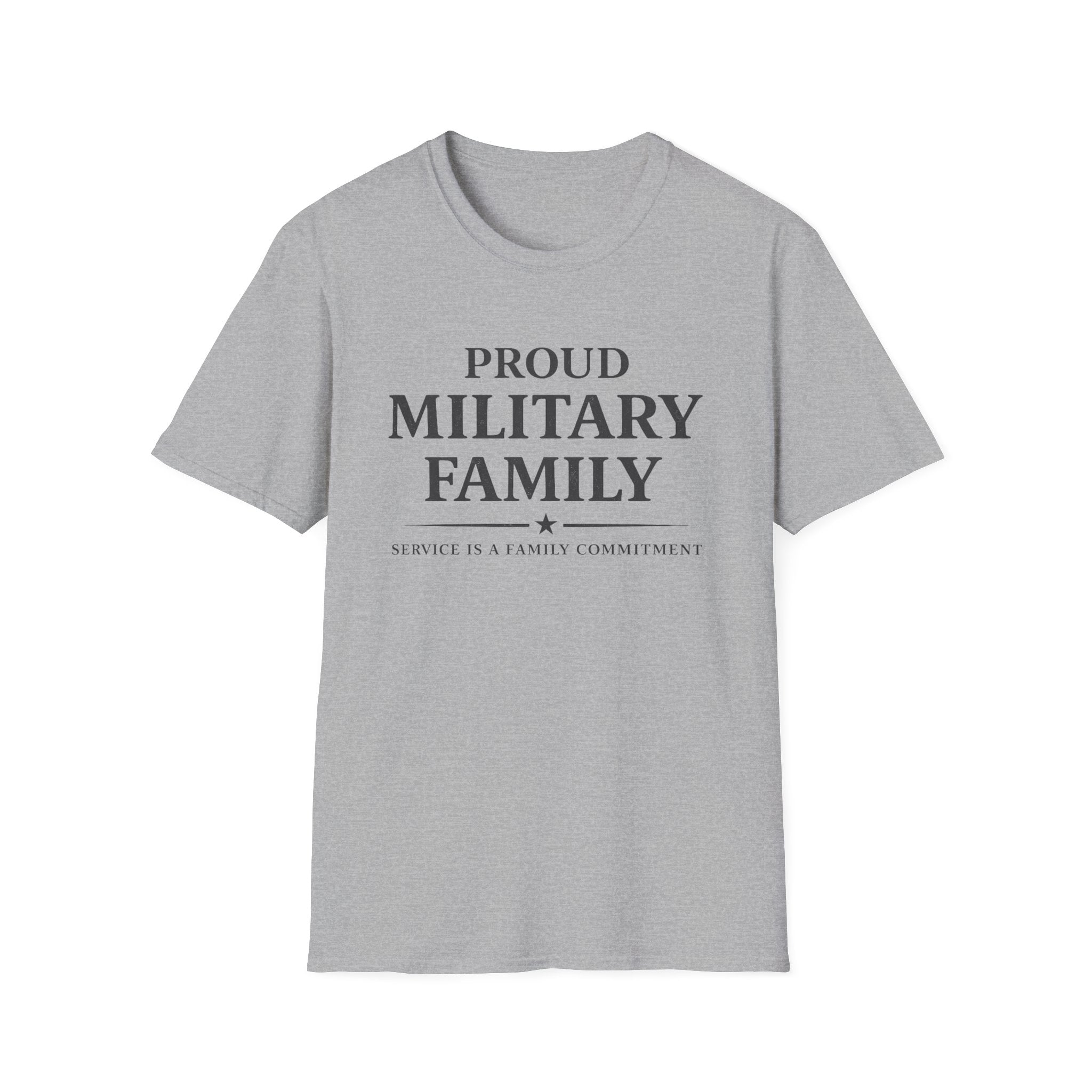 Proud Military Family Service Is A Family Commitment T-Shirt