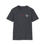 Red & Blue Heart Rhythm T-Shirt